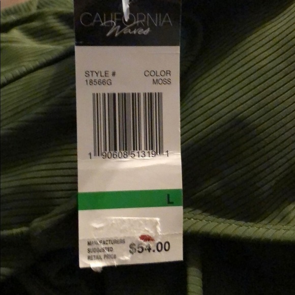 CALIFORNIA Waves Ribbed Cheeky One Piece Swimsuit - Picture 5 of 6